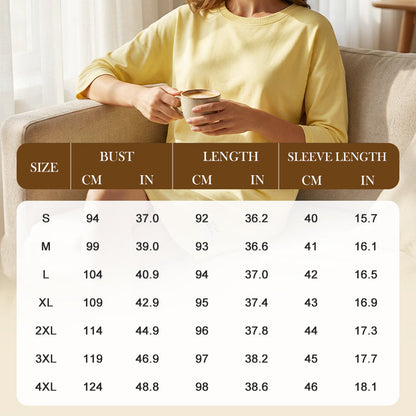 ✨🔥Women's Crew Neck Casual Loose T-Shirt Dress💕