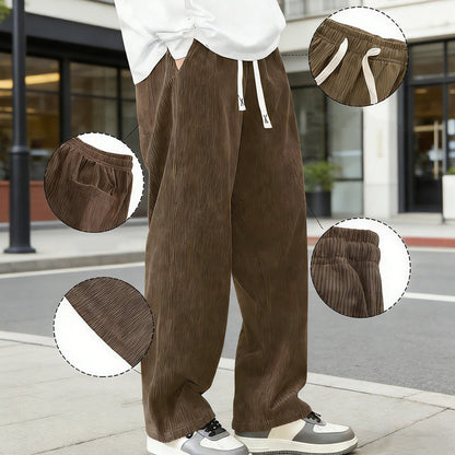 🔥Hot Sale 50% OFF🔥Men's Loose-Fit Drawstring Pants with Pockets