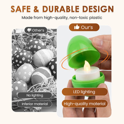 Light-Up Easter Eggs with LED Candles