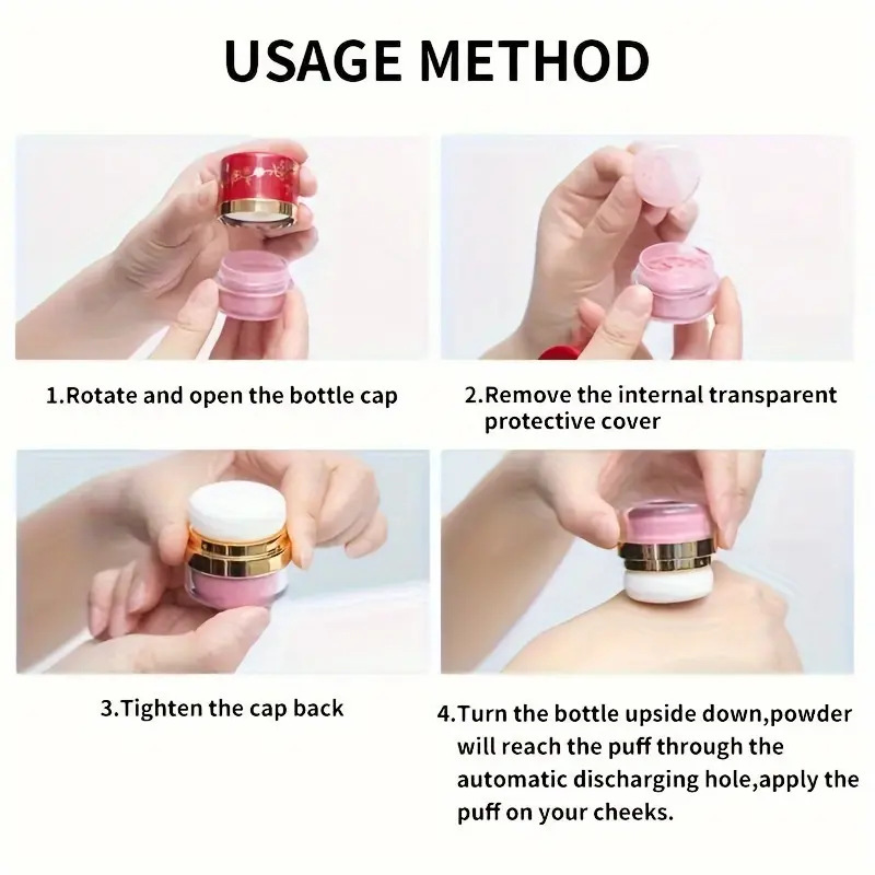 The AuraBlush Puff Stick — Portable Powder with Integrated Applicator + 50% OFF