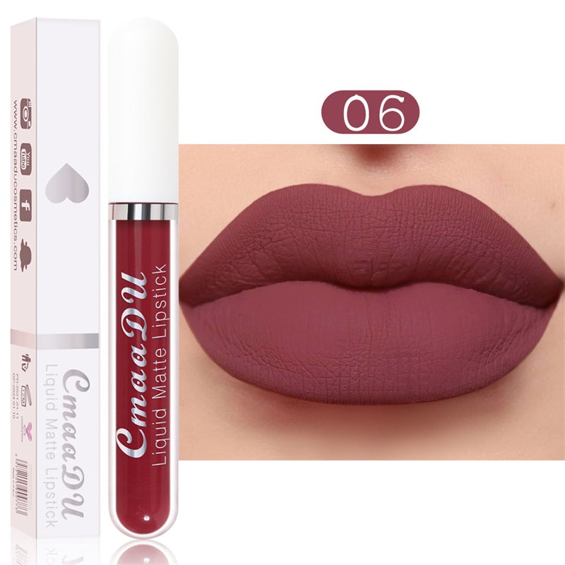 The AuraVelvet Liquid Lipstick Set — 18 Colors of Waterproof Matte Perfection + 50% OFF