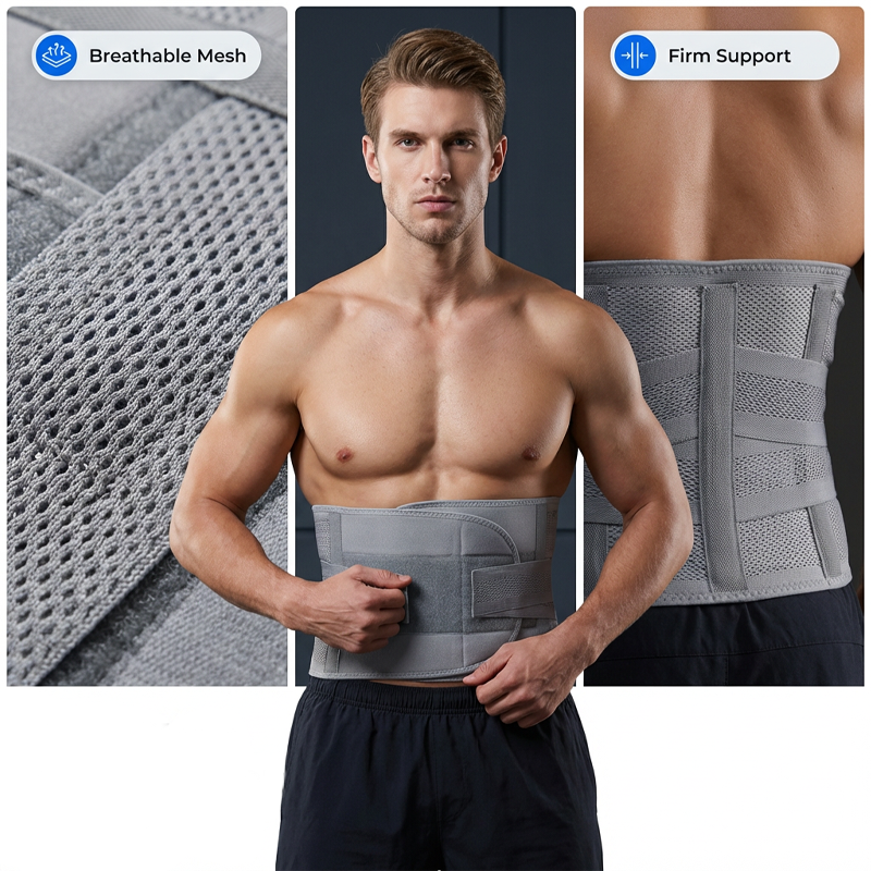 Maviglow™ – Dual-Strap Compression Back Brace with Removable Lumbar Stays 