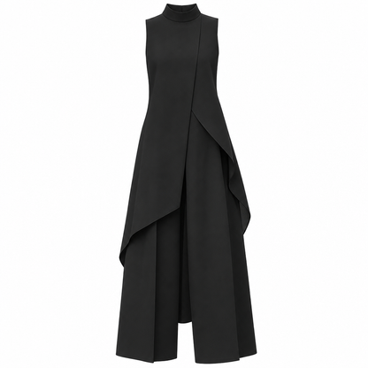 ✨ Asymmetric Drape, Elegant Wide-Leg Style | Women's 2-Piece Set ⚡ Free Shipping