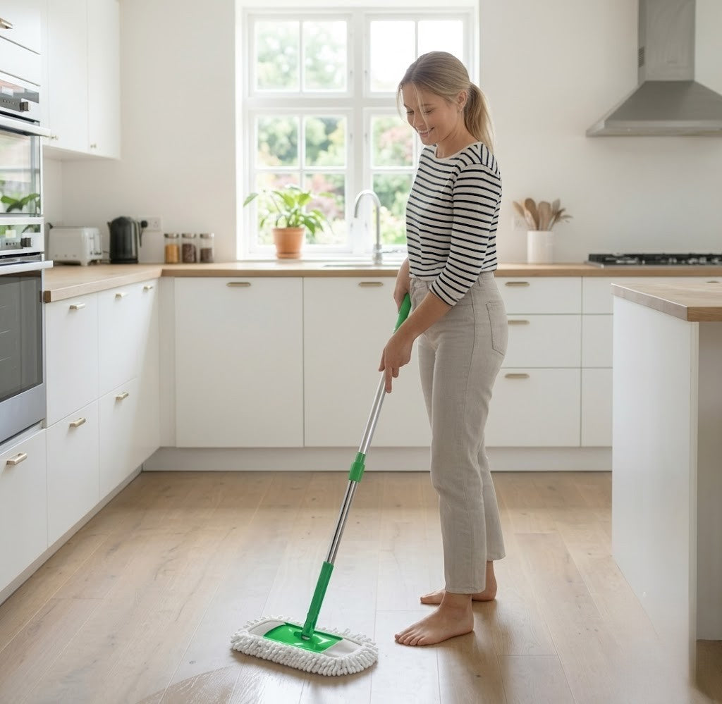 Gripwell™ – Reusable Chenille Microfiber Mop Pads for Swiffer Sweeper + Buy 2 Get 2 FREE